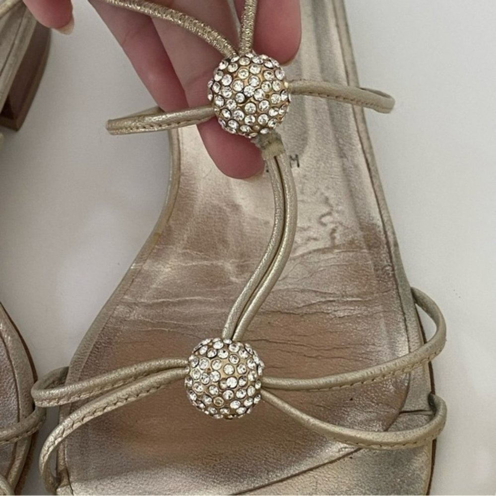 Stuart Weitzman Y2k Kitten Heels Sandals In Silve… - image 3